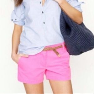 Pink Jcrew Chino Shorts Size 8
